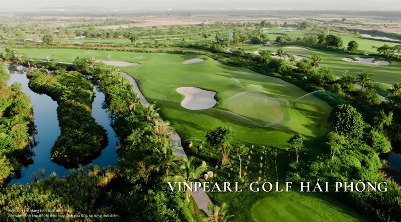 Sân Vinpearl Golf Hải Phòng có tới 36 hố hàng đầu Đông Nam Á