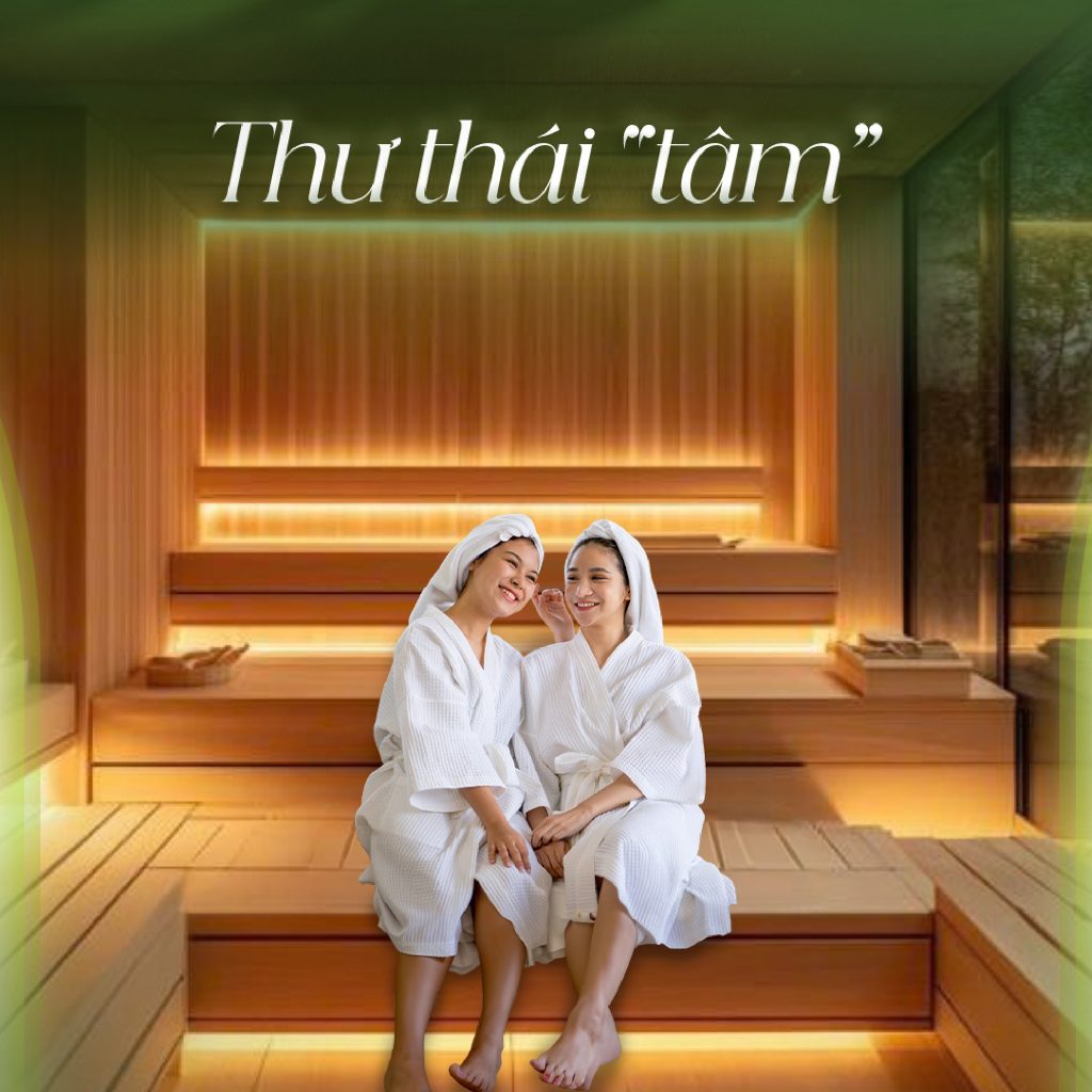 Phòng xông hơi khô và ướt tại Ikigai Wellness Center Vin Vũ Yên