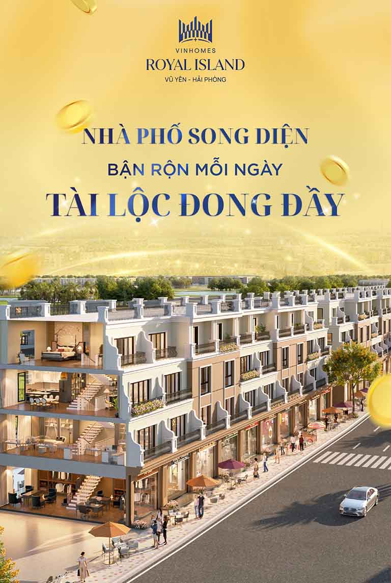 Nhà phố song diện Vinhomes Vũ Yên | Tài Lộc Đong Đầy