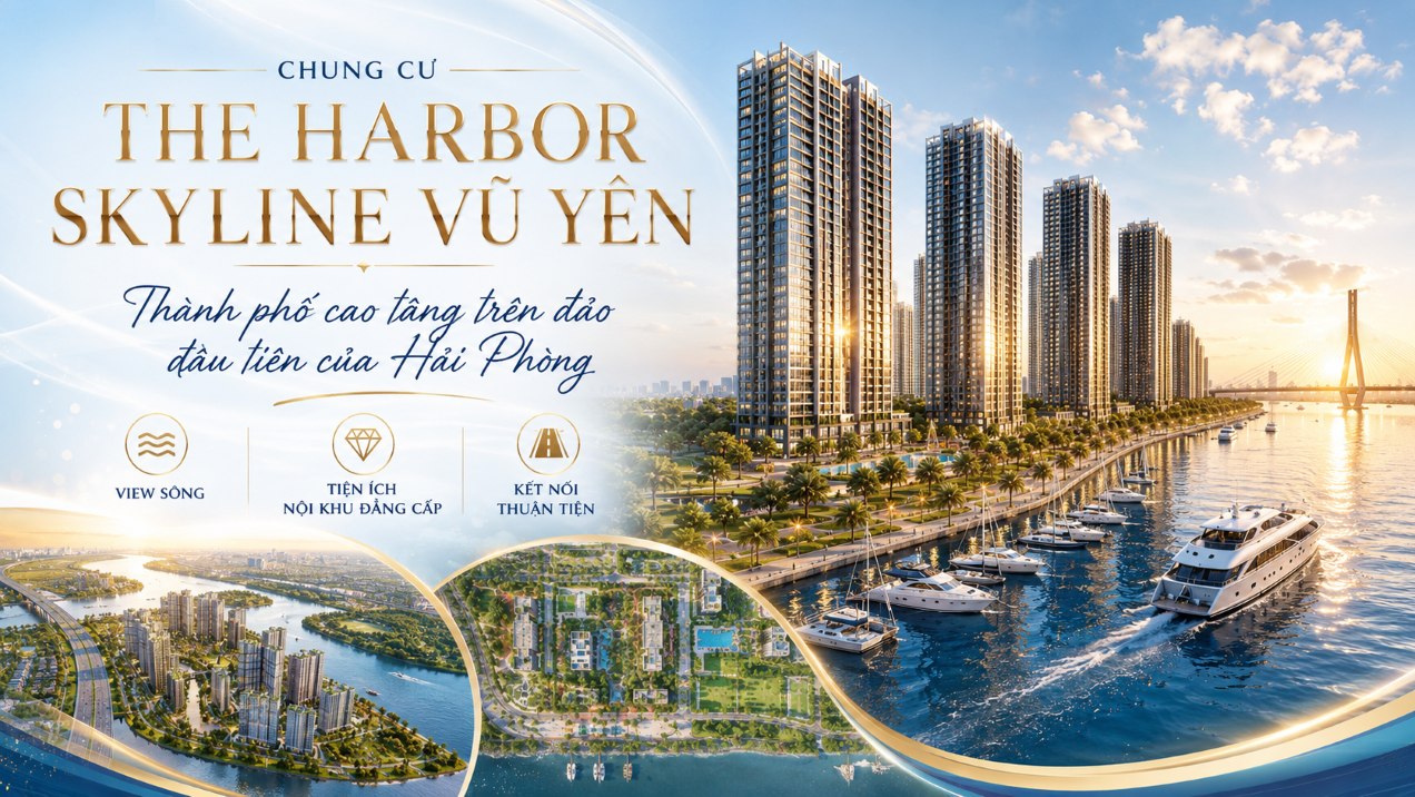 Banner Dự án chung cư The Harbor Skyline - Thành phố cao tầng trên đảo của Hải Phòng