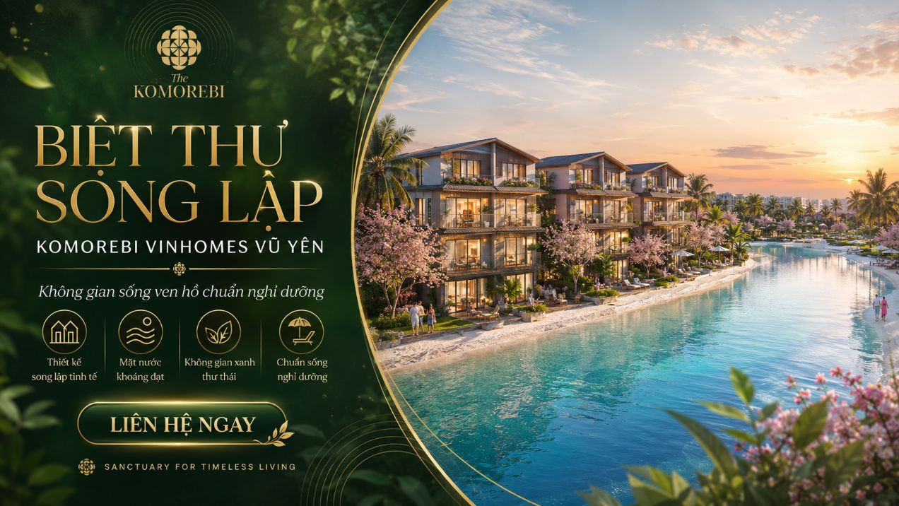 Biệt Thự Song Lập Komorebi Vinhomes Vũ Yên | Thông tin chi tiết