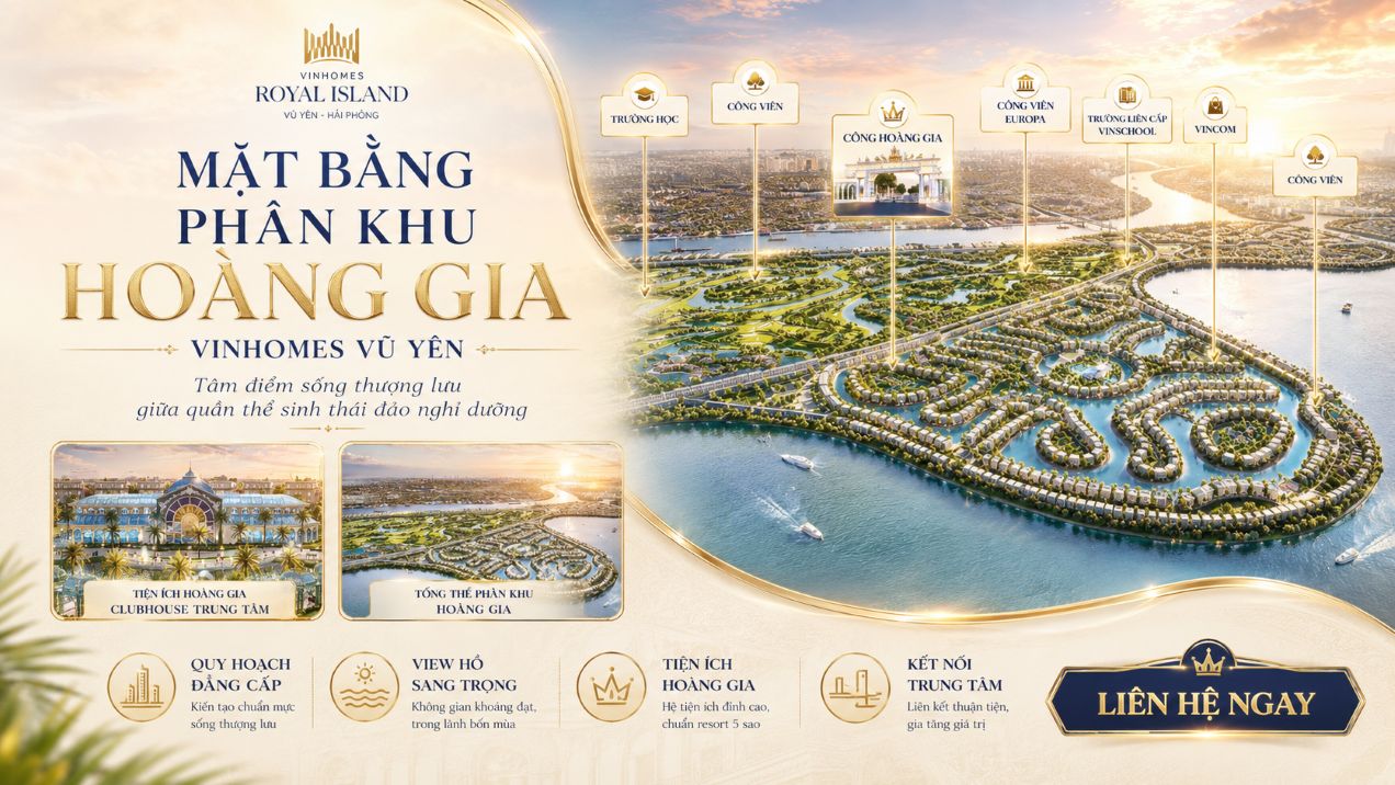 Mặt bằng phân khu Hoàng Gia dự án Vũ Yên | Thông tin chi tiết Mặt bằng phân khu Hoàng Gia dự án Vũ Yên | Thông tin chi tiết