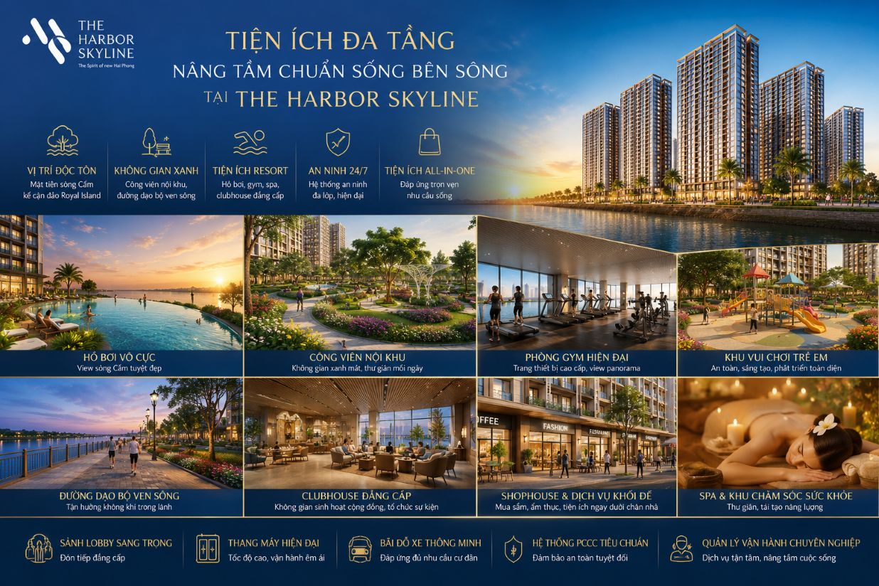 Tiện ích chung cư The Harbor Skyline Vũ Yên